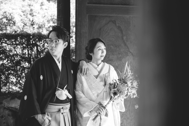 モノクロ撮影でシックな一枚に