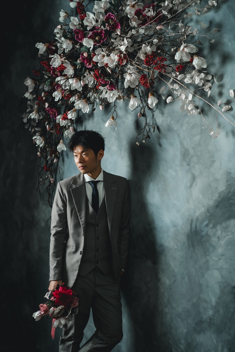 ご新郎様のソロショットも