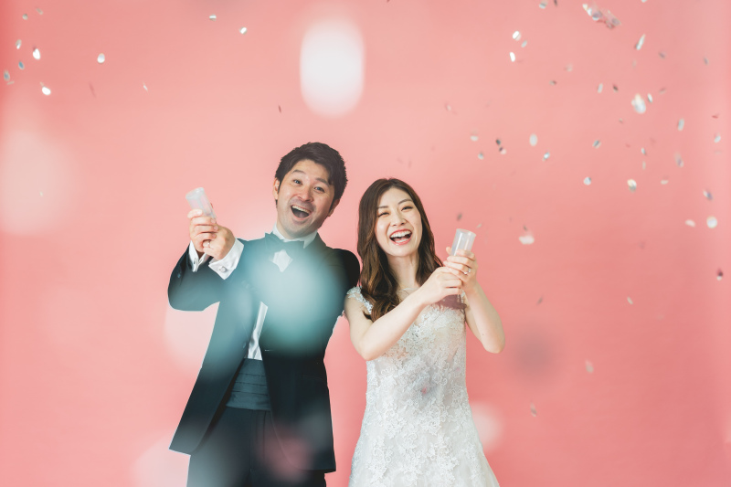 祝福のコンフェッティーフラワー