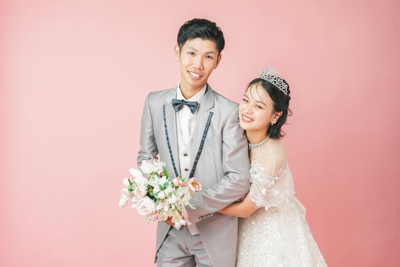 ピンクに染まって