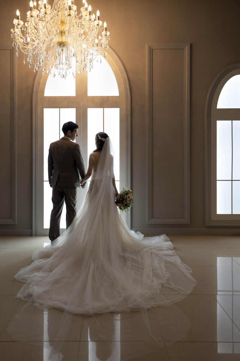 シャンデリアを活かして