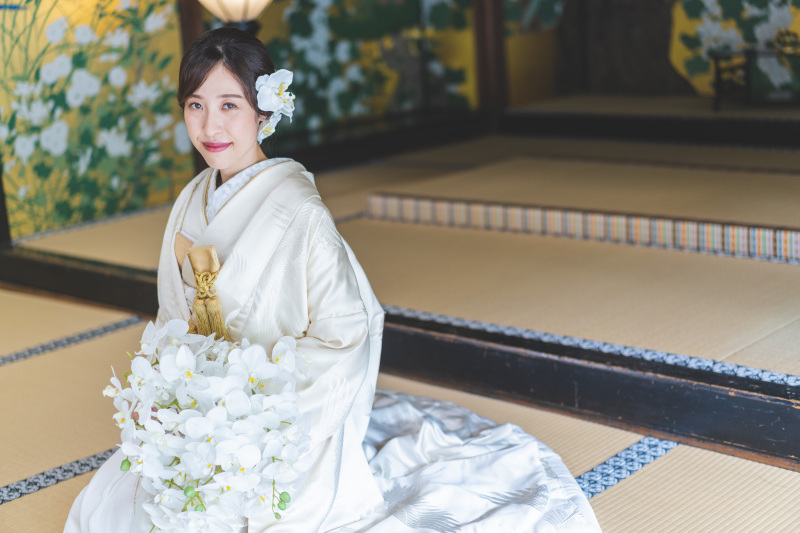 ご新婦様のソロショットも美しく