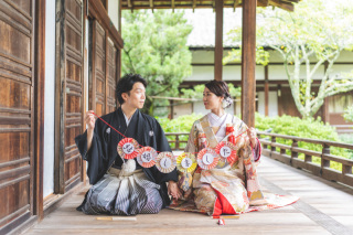 和装ロケーション(毘沙門堂)×洋装スタジオ
