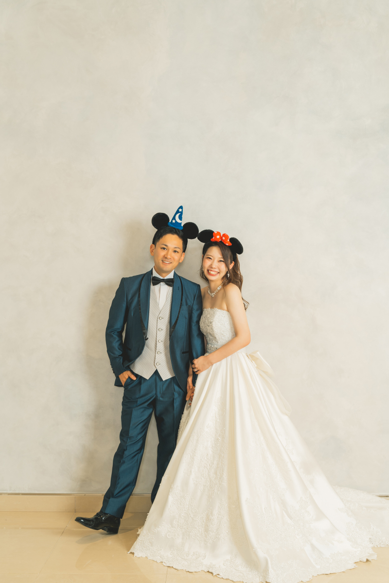 ミッキーミニーの新郎新婦♡