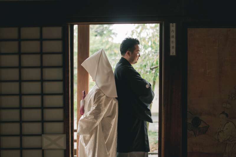 和装ロケーション（毘沙門堂）× 洋装スタジオ