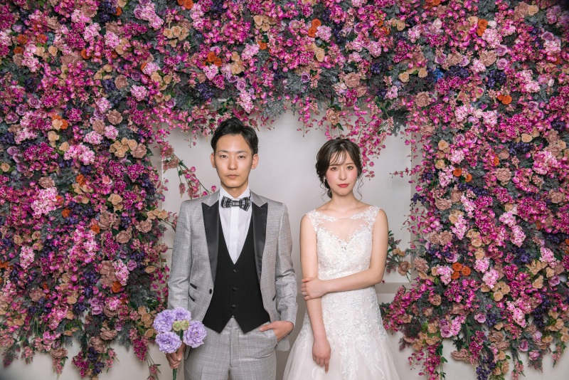 フラワーウォール前