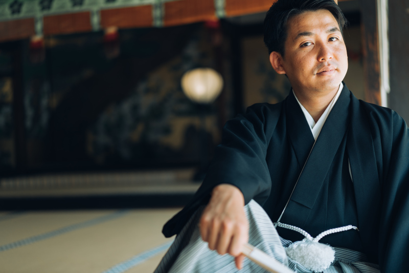 ご新郎様のソロショットはかっこよく