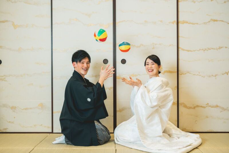 紙風船で楽しく