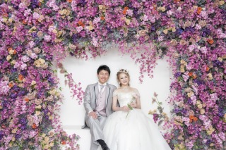 和装ロケーション（植物園）×洋装スタジオ