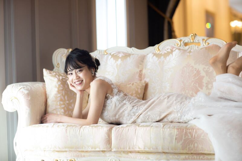 寝そべりショット