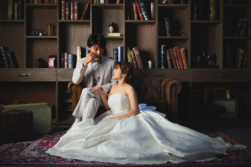 雰囲気一転、アンティークなテイストに囲まれて