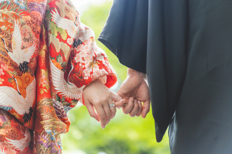 ロケーション豊富な毘沙門堂で幸せを願って