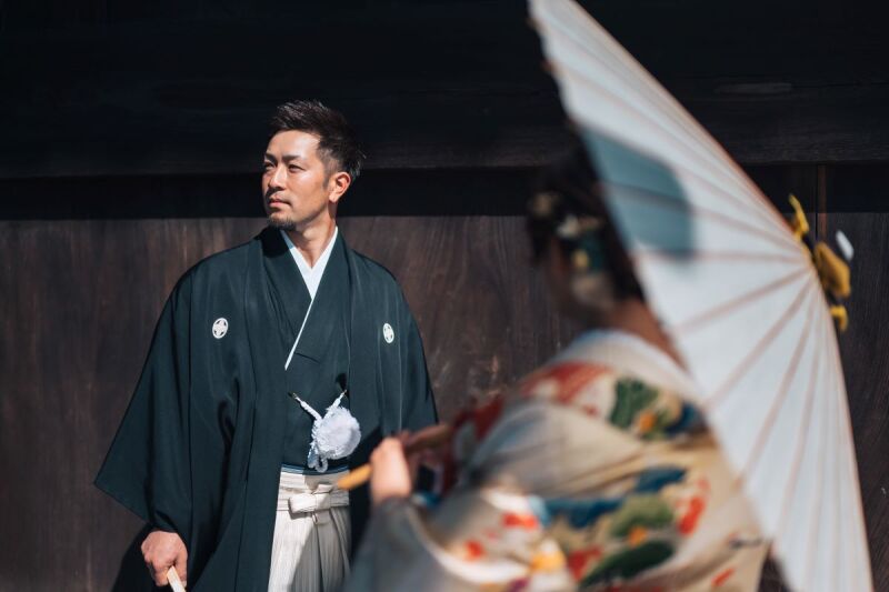 新婦様が見つめる先に