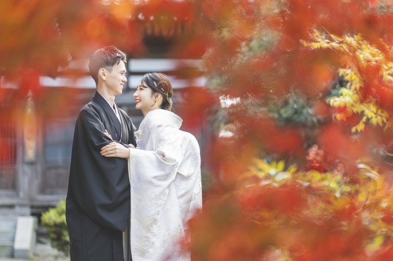 紅葉に埋もれて