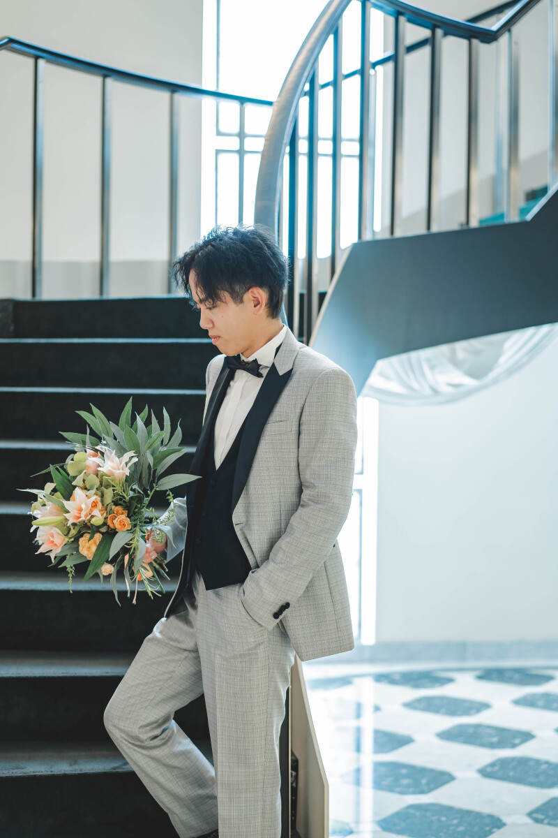 新郎様もかっこよく