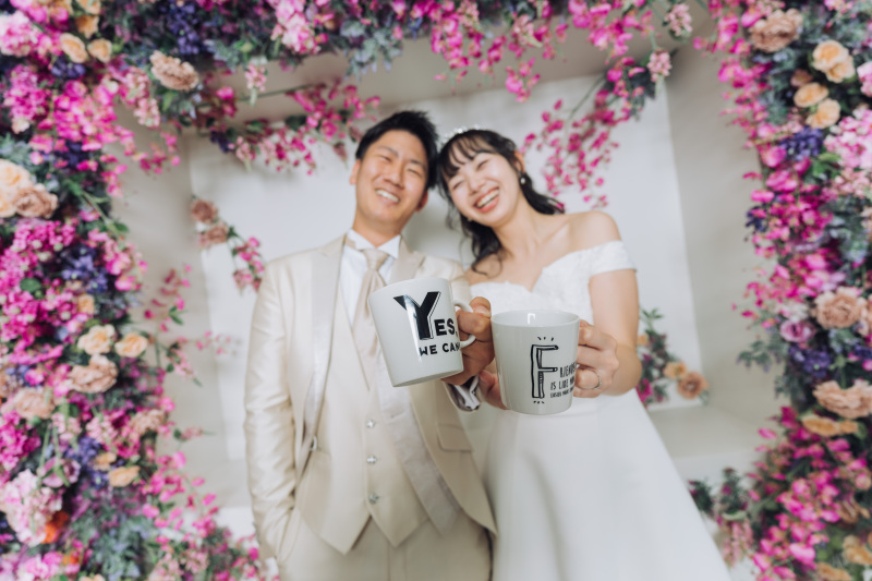 リシアン自慢のフラワーウォールに囲まれて！