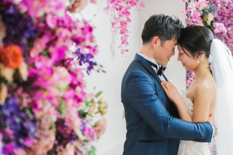 そっと寄り添うお二人…