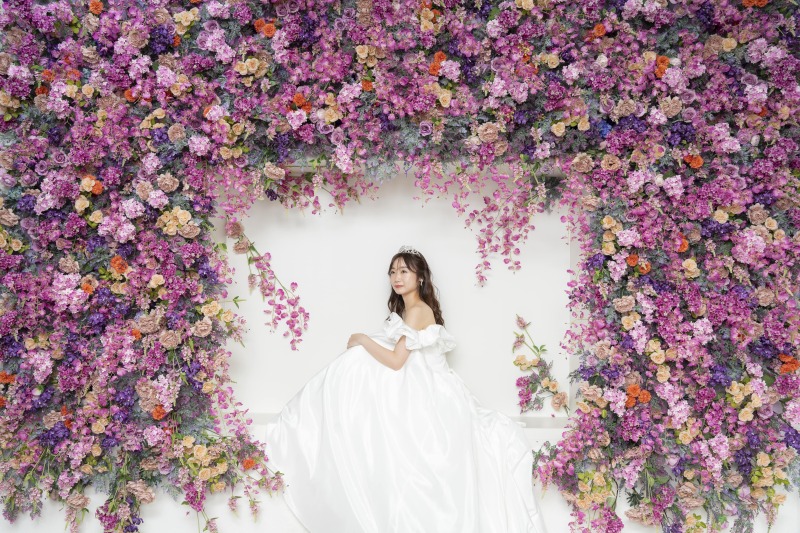 フラワーウォールでのソロショット