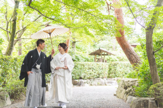 和装ロケーション×洋装スタジオフォト