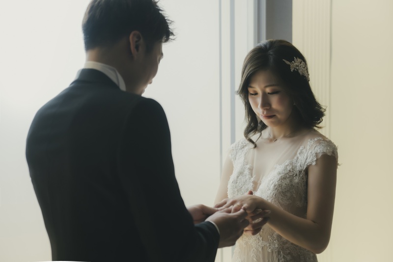 指輪交換シーン