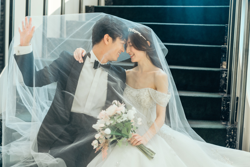 まるで映画の一幕のようなベールインフォト