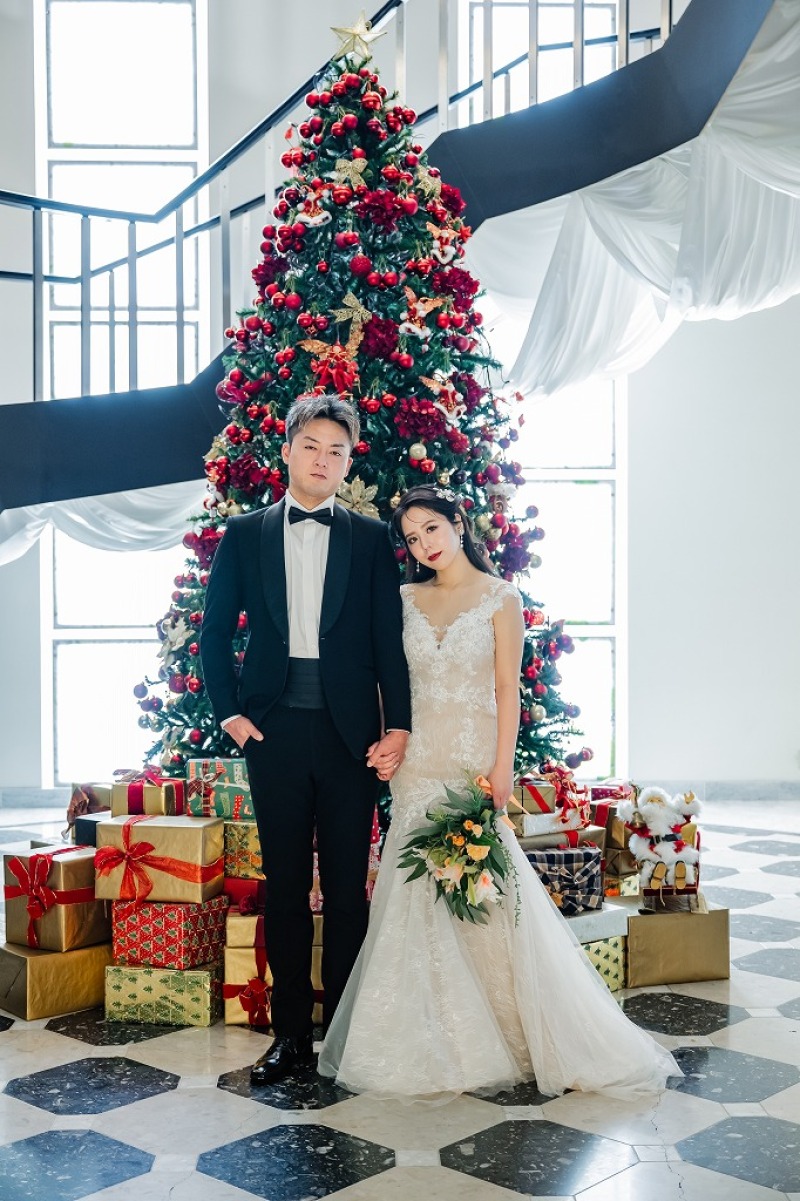 クリスマスツリーと