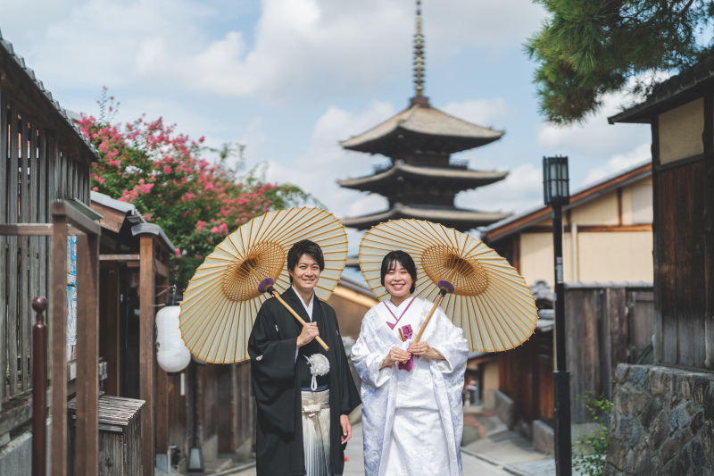 外に出て京都の町並みを存分に堪能