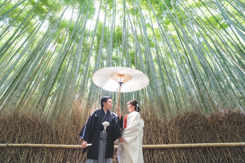 和装ロケーション(嵐山)×洋装スタジオ