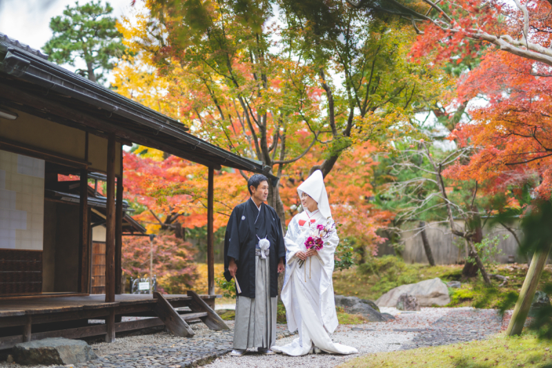 和装では寺院を使ったロケーションフォトを撮影！