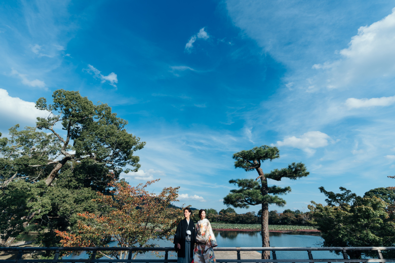 日本最古の庭池“大沢池”