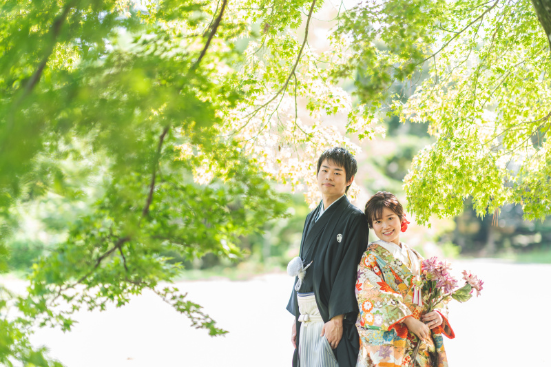 大自然のスポットライトに照らされて