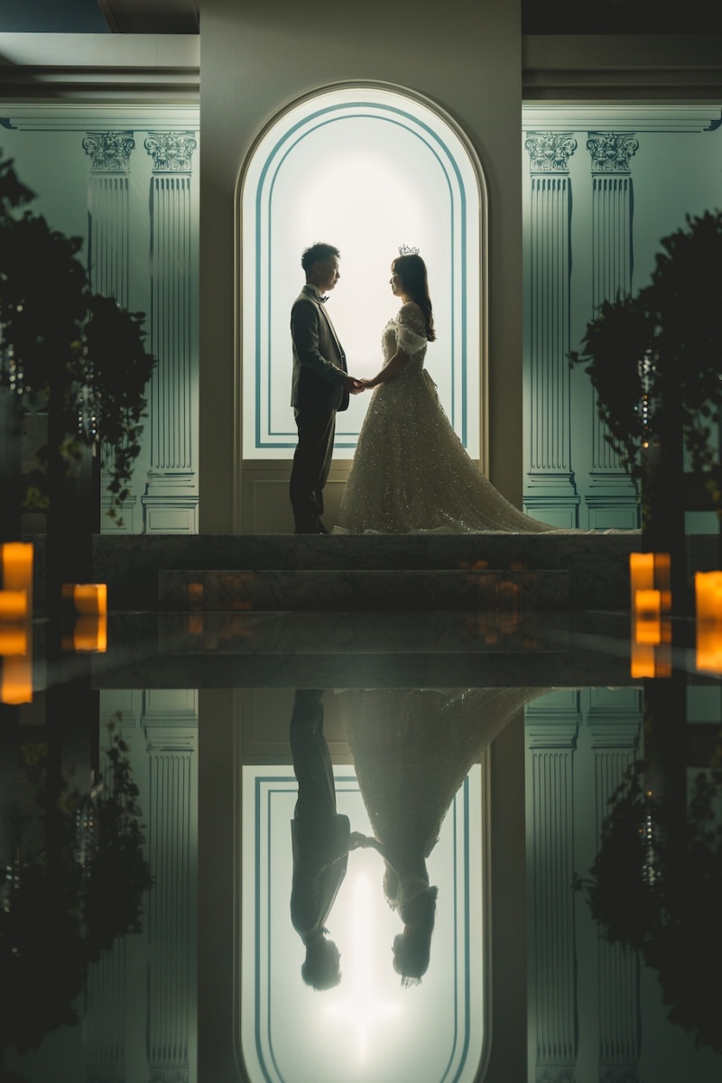 幻想的なシルエット撮影を