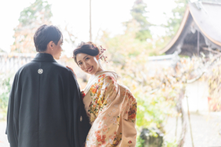 和装ロケーション×洋装スタジオ【毘沙門堂×スタジオリシアン】