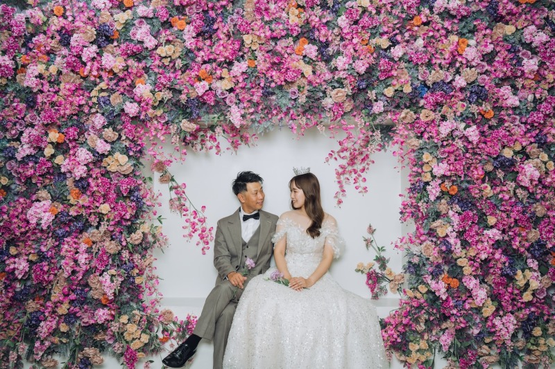 大迫力のお花に囲まれて