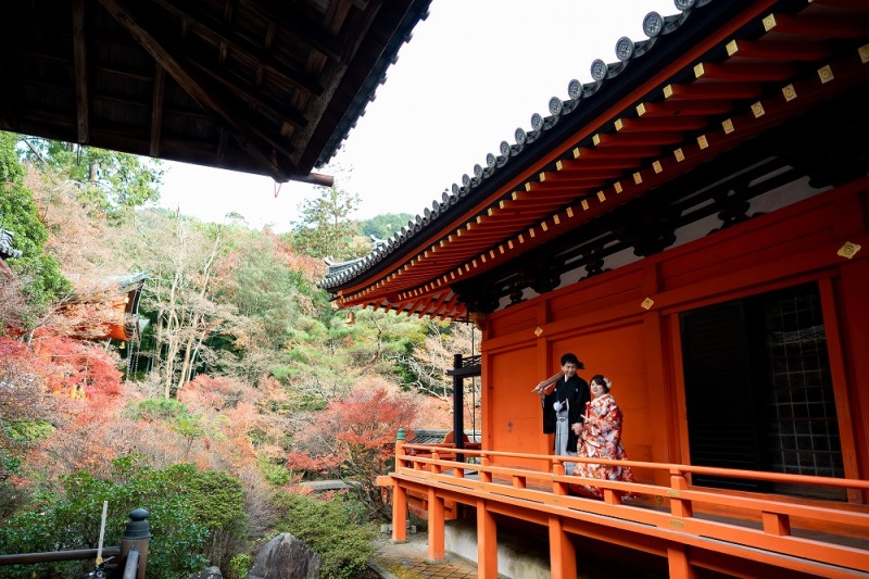 紅葉 毘沙門堂ロケーション