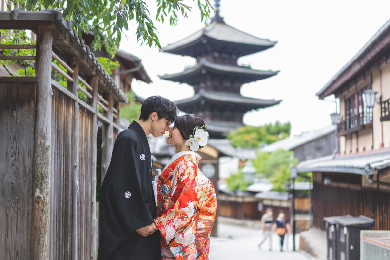 八坂の塔ふたり占めショット