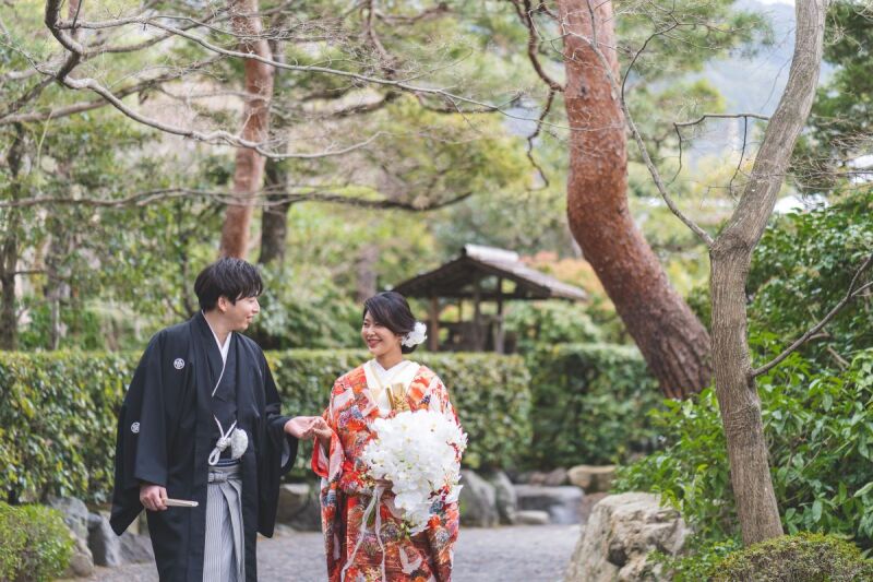 雄大に広がる庭園