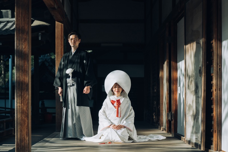 白無垢＆色打掛　毘沙門堂ロケーション撮影