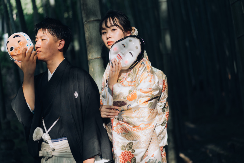 竹林撮影では小物を活かして