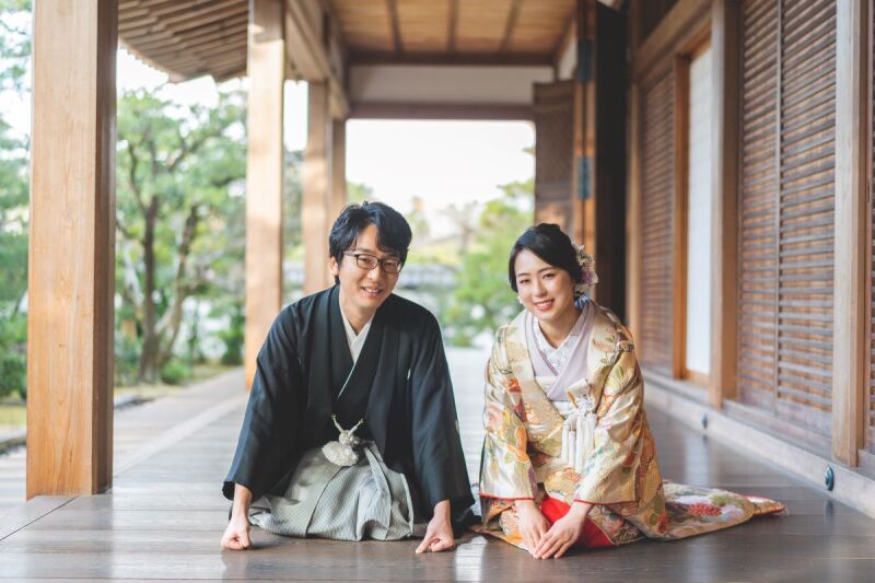 和装ロケーション（智積院）×洋装スタジオ
