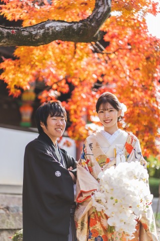 和装ロケーション（萬福寺）×洋装スタジオ
