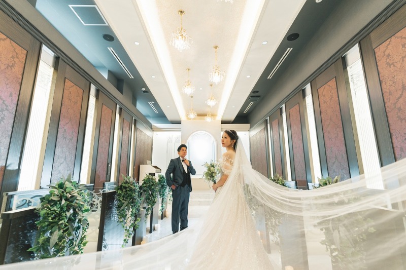 ベールがふわり