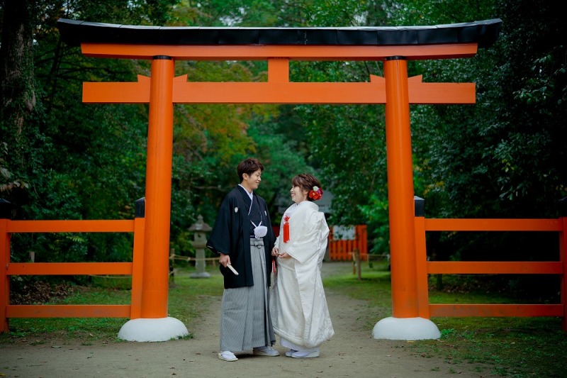 和装にぴったりの鳥居