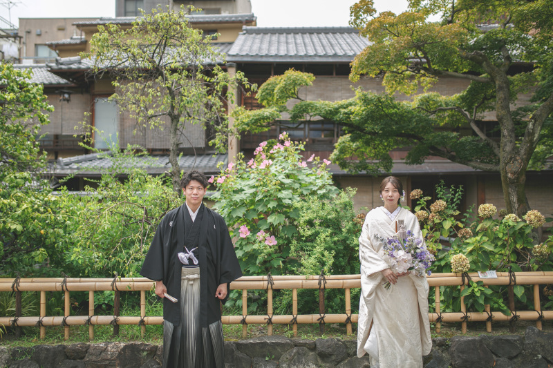 緑と歴史にあふれる京都でロケーションフォト