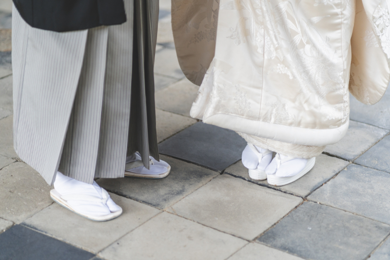 和装が素敵なのは足元まで