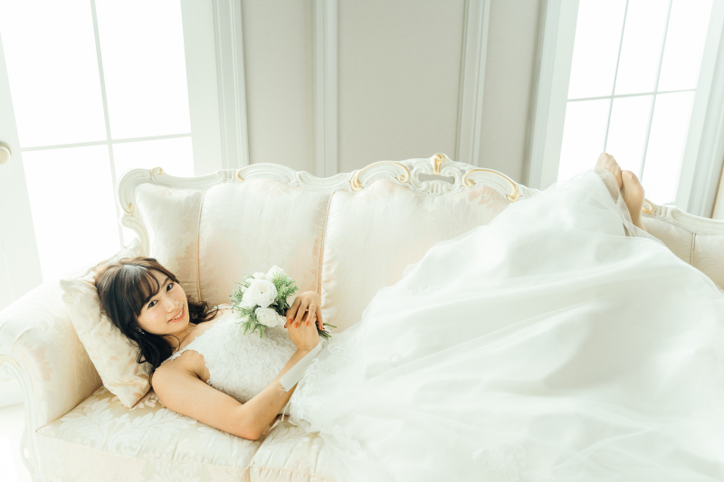 純白のウェディングドレス