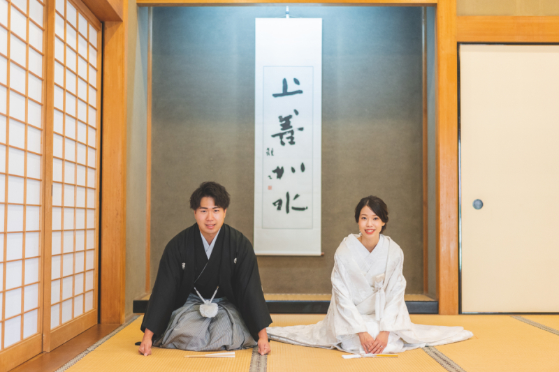 和室の中で定番のお正座ショット