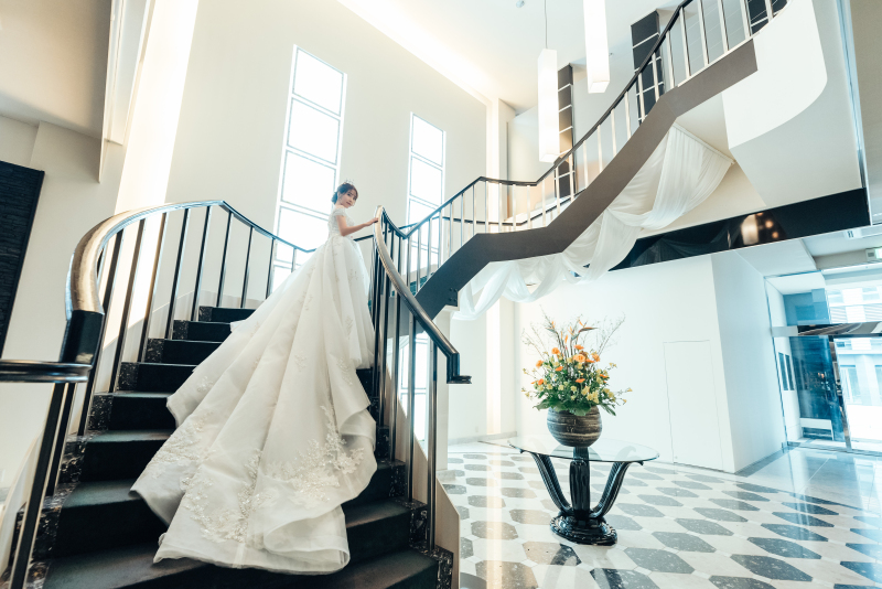 芸術的ならせん階段