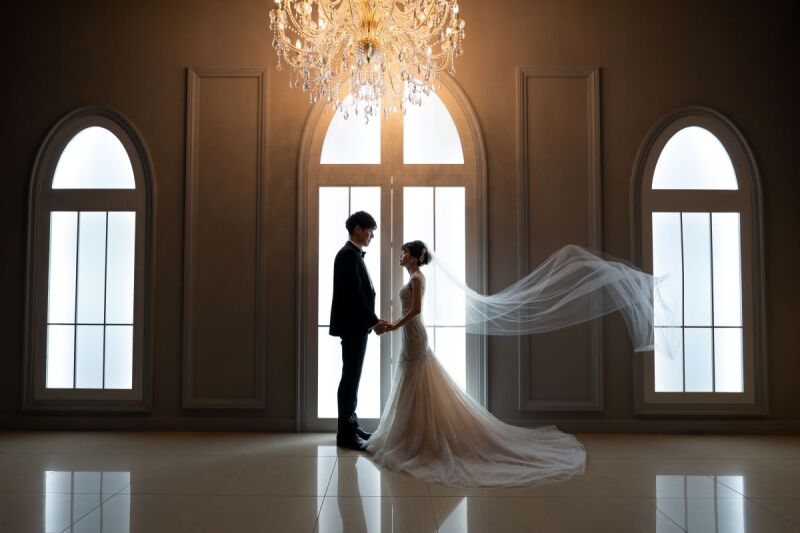 まるで蝶の羽のようなベール