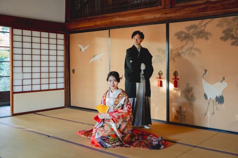 楽しい時間の中で生まれた、ふたりらしい可愛い瞬間。